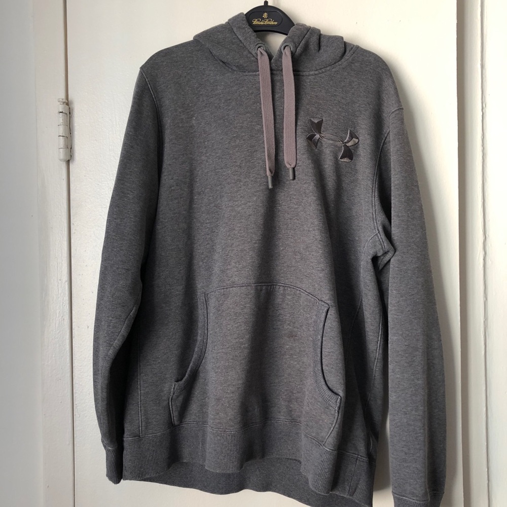 Under Armour men’s hoody, grey, size L, cold gear.
